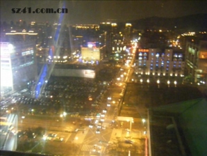 摩天輪下的景色